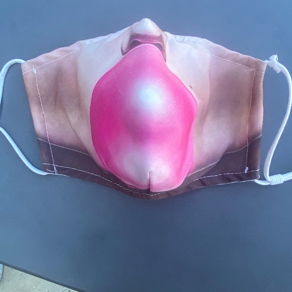 FUN mask! Has 2 NEW filters for inside pouch